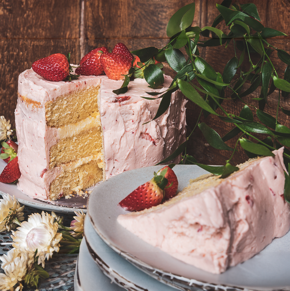 Strawberry Shortcake Cake